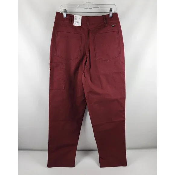 Nike Pants Men 30 Burgundy Red SB Ripstop Skateboarding Straight Fit (30x31) NWT